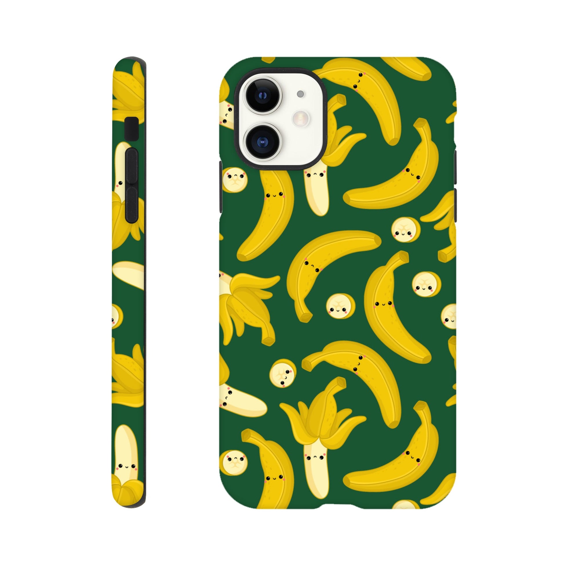 Happy Bananas - Phone Tough Case iPhone 11 Phone Case food Globally Fulfilled