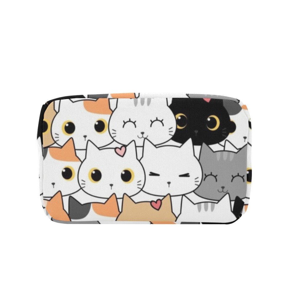 Cute Cartoon Cats - Zipper Lunch Bag