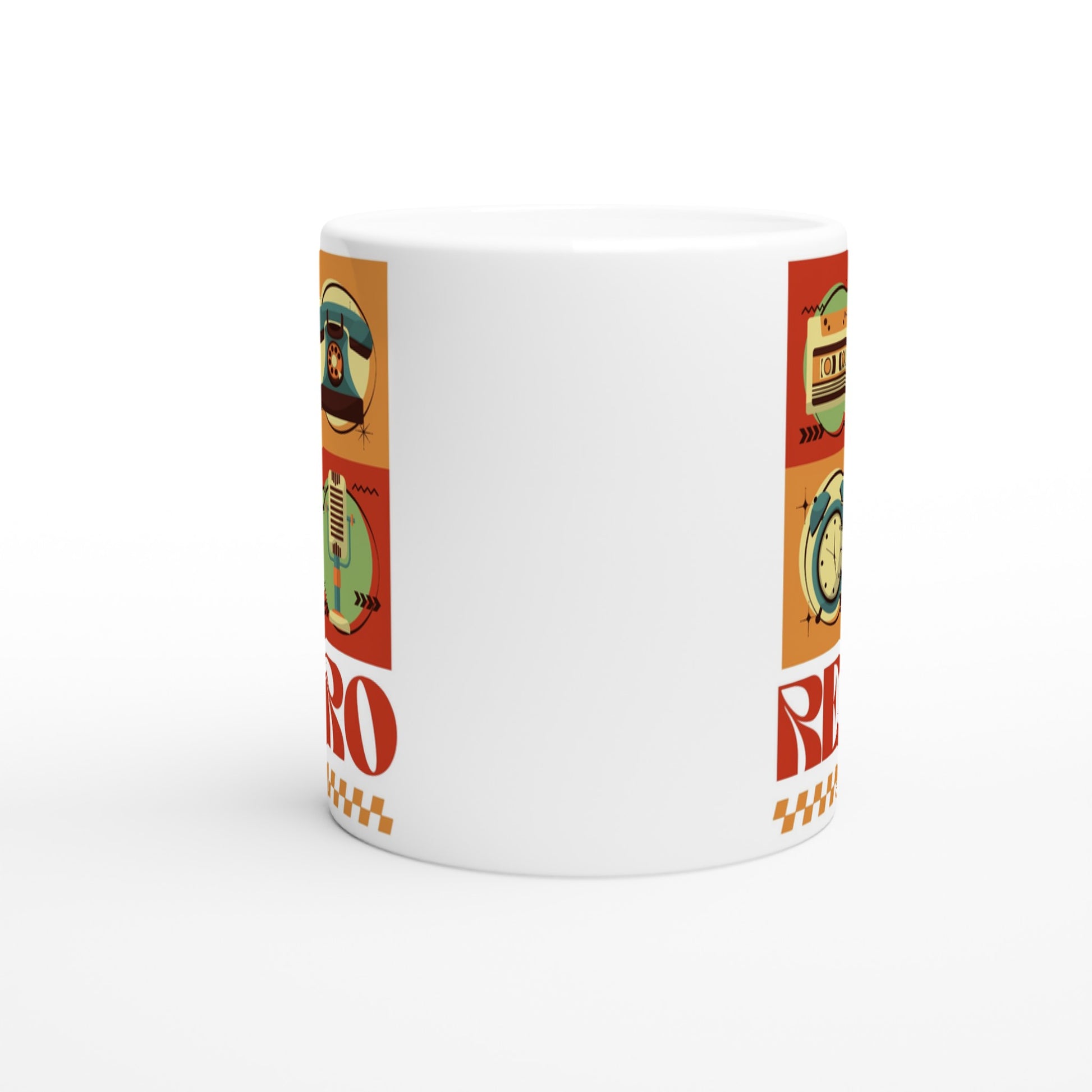 Retro Tech - White 11oz Ceramic Mug White 11oz Mug Retro tech