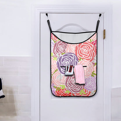 Abstract Roses - Hanging Laundry Bag