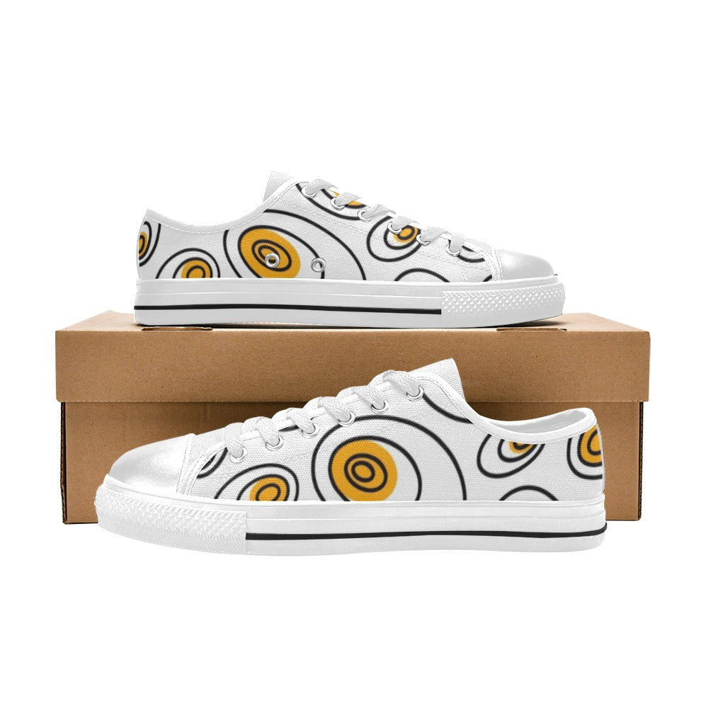 Abstract Eggs - Men's Classic Canvas Shoes