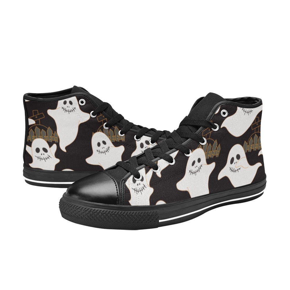 Ghosts - Women's High Top Canvas Shoes