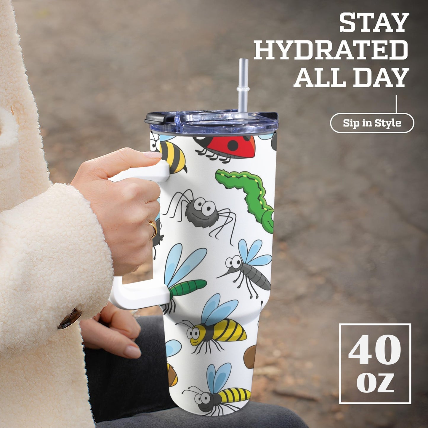 Little Creatures - 40oz Tumbler with White Handle