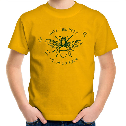 Save The Bees - Kids Youth T-Shirt