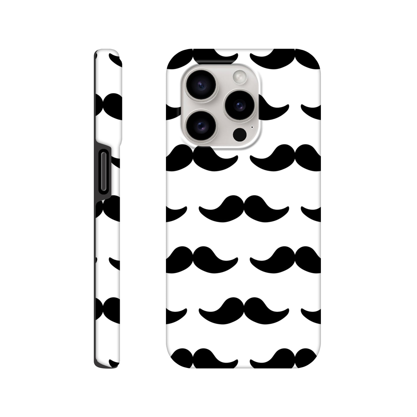 Moustache - Phone Tough Case iPhone 15 Pro Phone Case Funny Globally Fulfilled