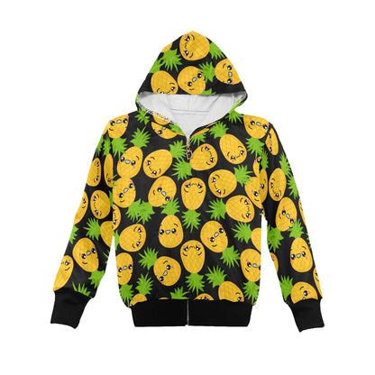 Cool Pineapples - Senior Girls Zip Up Hoodie