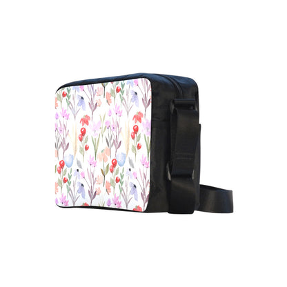 Floral Watercolour - Classic Cross-body Nylon Bags