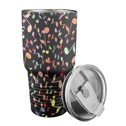 Quavers, Music Notes - 30oz Insulated Stainless Steel Mobile Tumbler