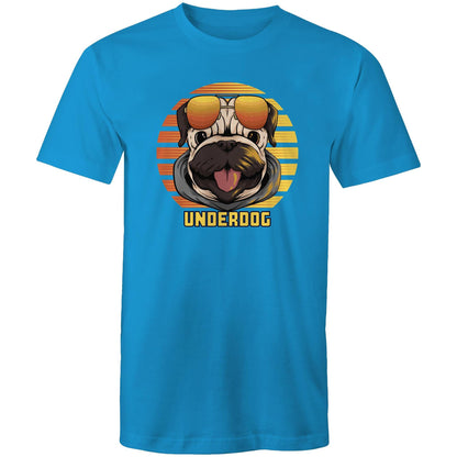 Underdog - Mens T-Shirt Arctic Blue Mens T-shirt animal Printed In Australia