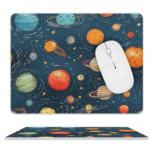 Galaxy - Leather Mouse Pad