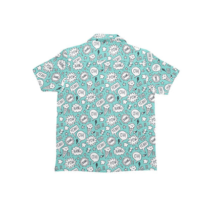 Comic Book Speech Bubbles - Junior Boys Hawaiian Shirt