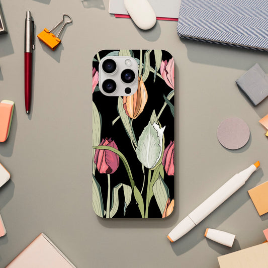 Tulips - Phone Tough Case iPhone 15 Pro Max Phone Case