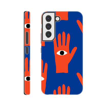 Hand Eyes - Phone Tough Case Galaxy S22 Phone Case Globally Fulfilled