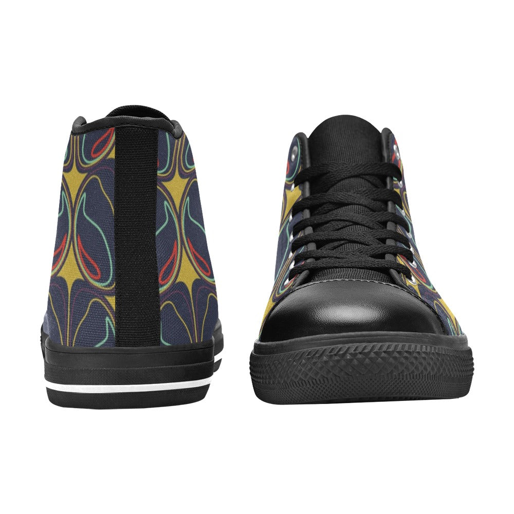 Layered - Men's High Top Canvas Shoes