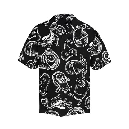 Monsters In Black And White - Hawaiian Shirt