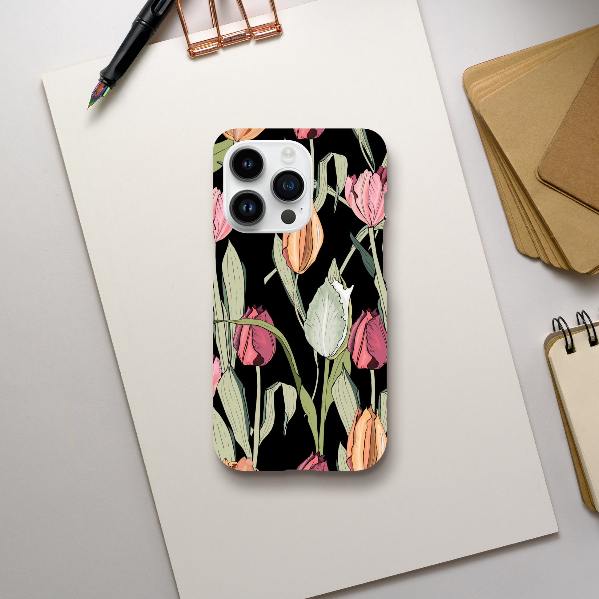 Tulips - Slim case Apple - iPhone 14 Pro Print Material Globally Fulfilled