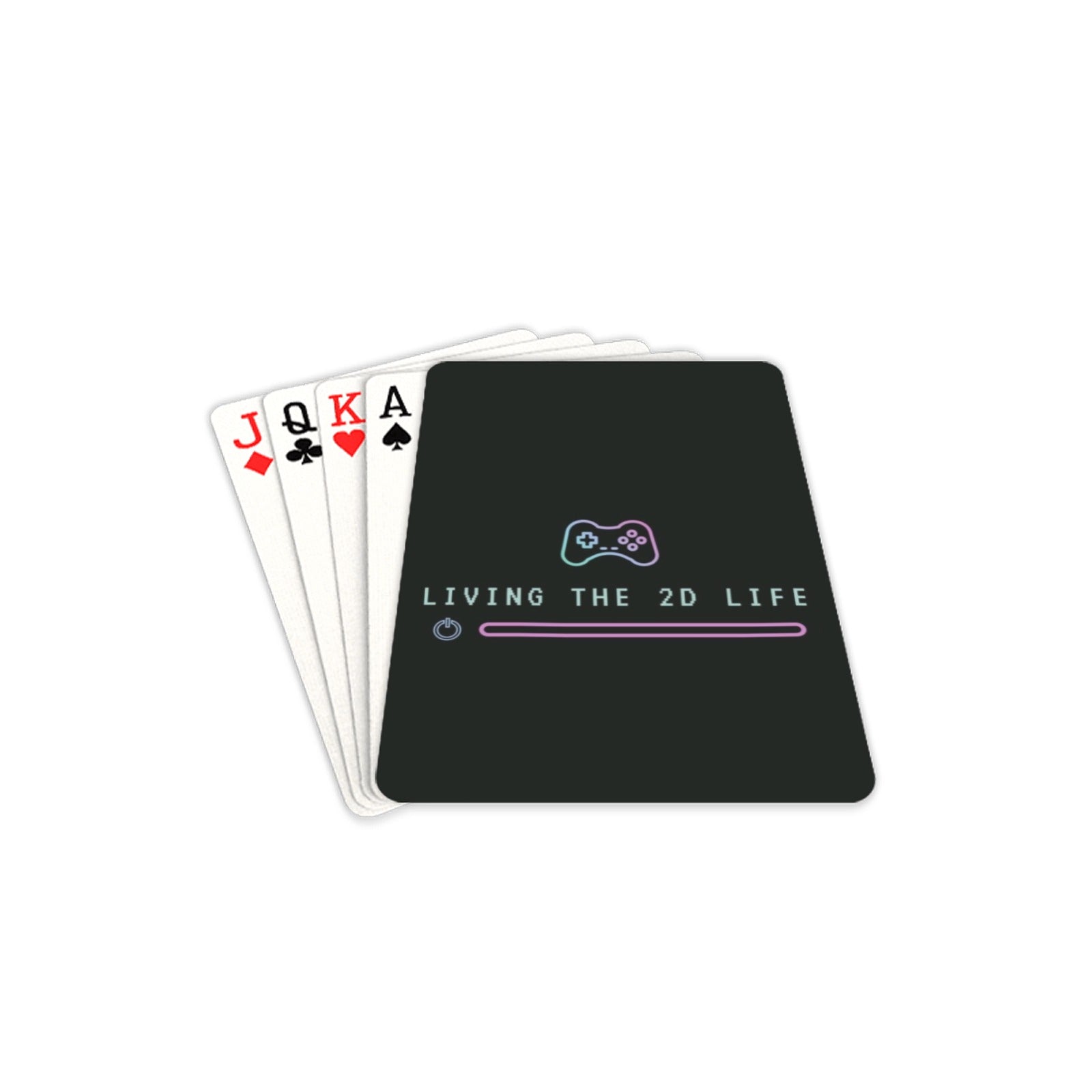 Living The 2D Life - Playing Cards 2.5"x3.5" Playing Card 2.5"x3.5" Printed Offshore