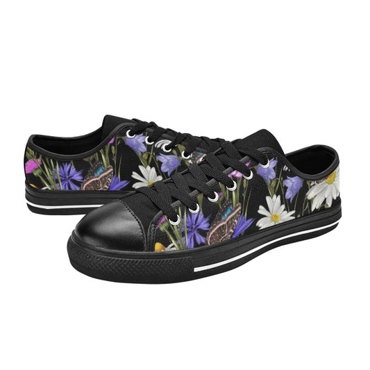 Butterfly Flowers - Women's Classic Canvas Shoes