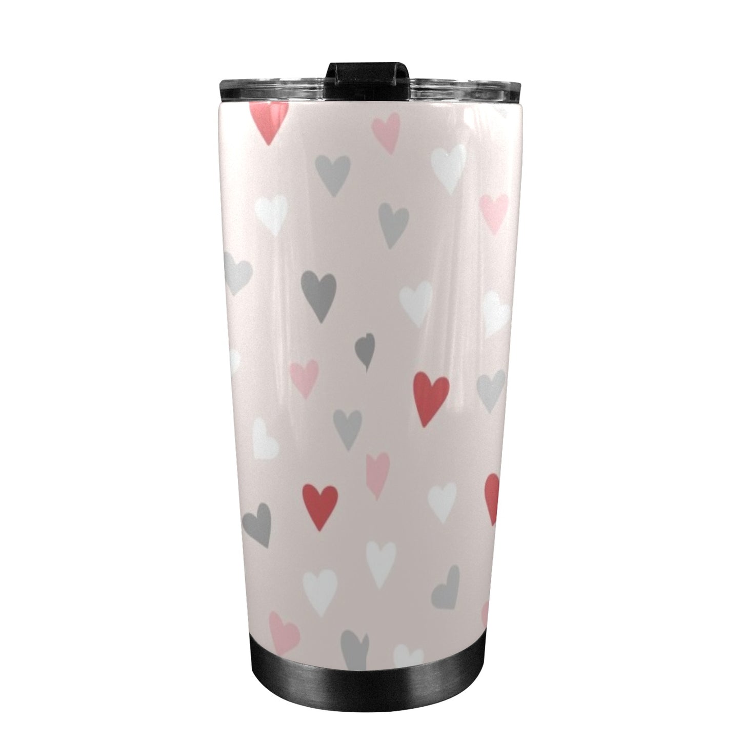 Pretty Hearts - 20oz Travel Mug / Tumbler 20oz Travel Mug / Tumbler Love Printed Offshore