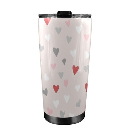 Pretty Hearts - 20oz Travel Mug / Tumbler 20oz Travel Mug / Tumbler Love Printed Offshore