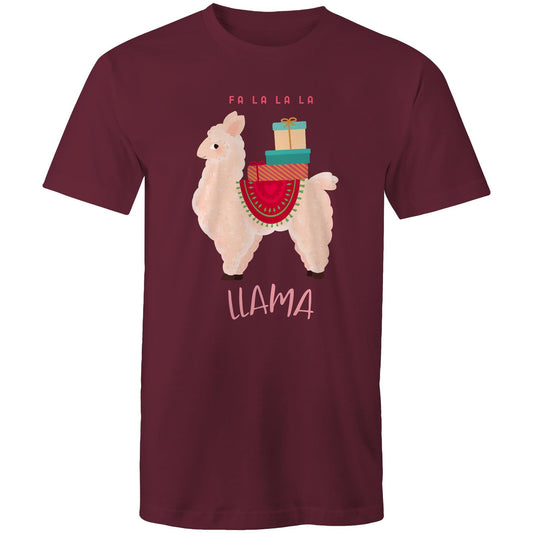 Fa La La La Llama, Christmas - Mens T-Shirt