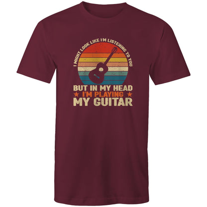 In My Head I'm Playing My Guitar - Mens T-Shirt