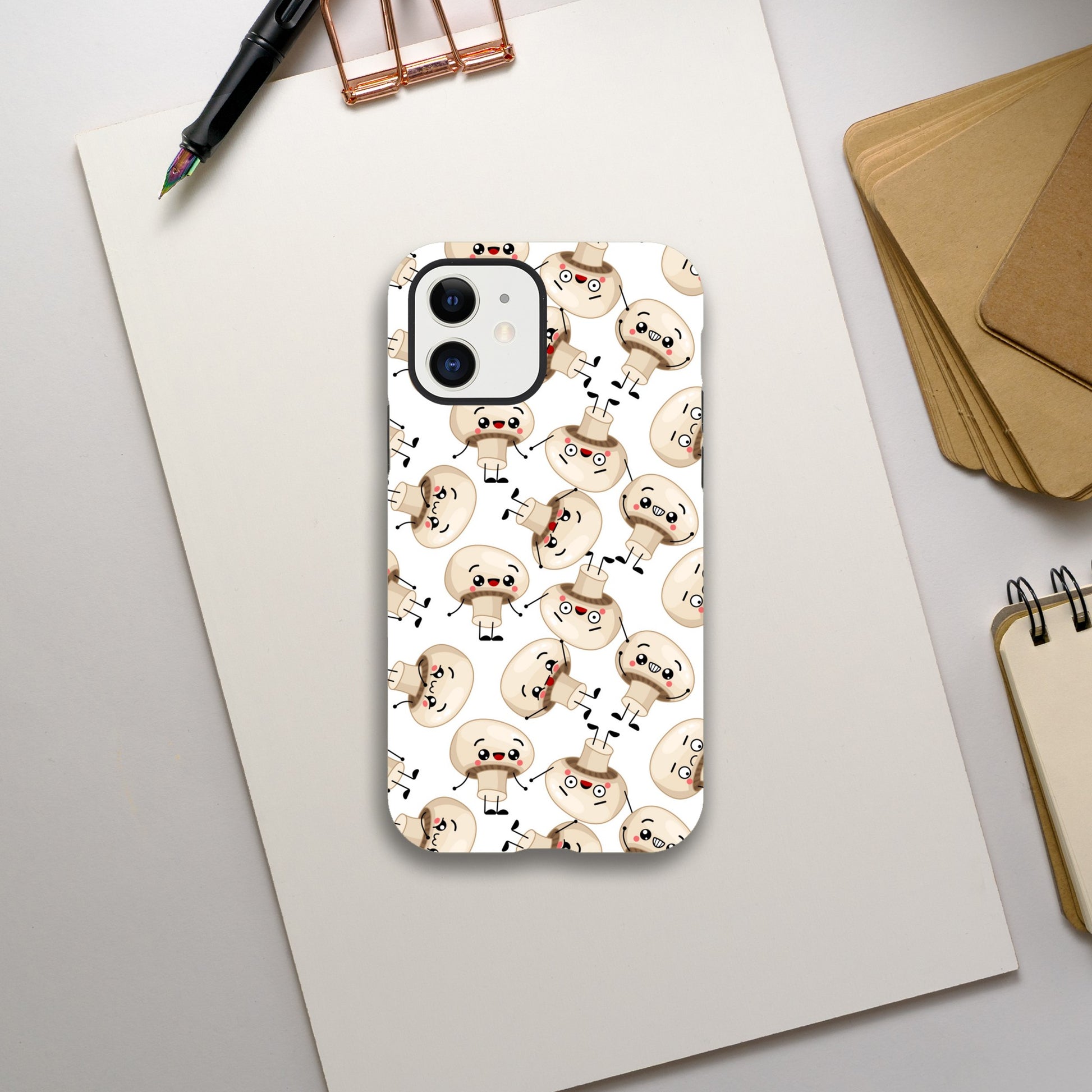 Cute Mushrooms - Phone Tough Case iPhone 12 Phone Case Globally Fulfilled