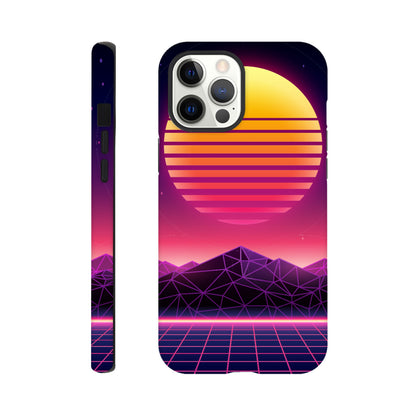 80's Sunrise - Phone Tough Case iPhone 12 Pro Max Phone Case Games Globally Fulfilled Retro Sci Fi