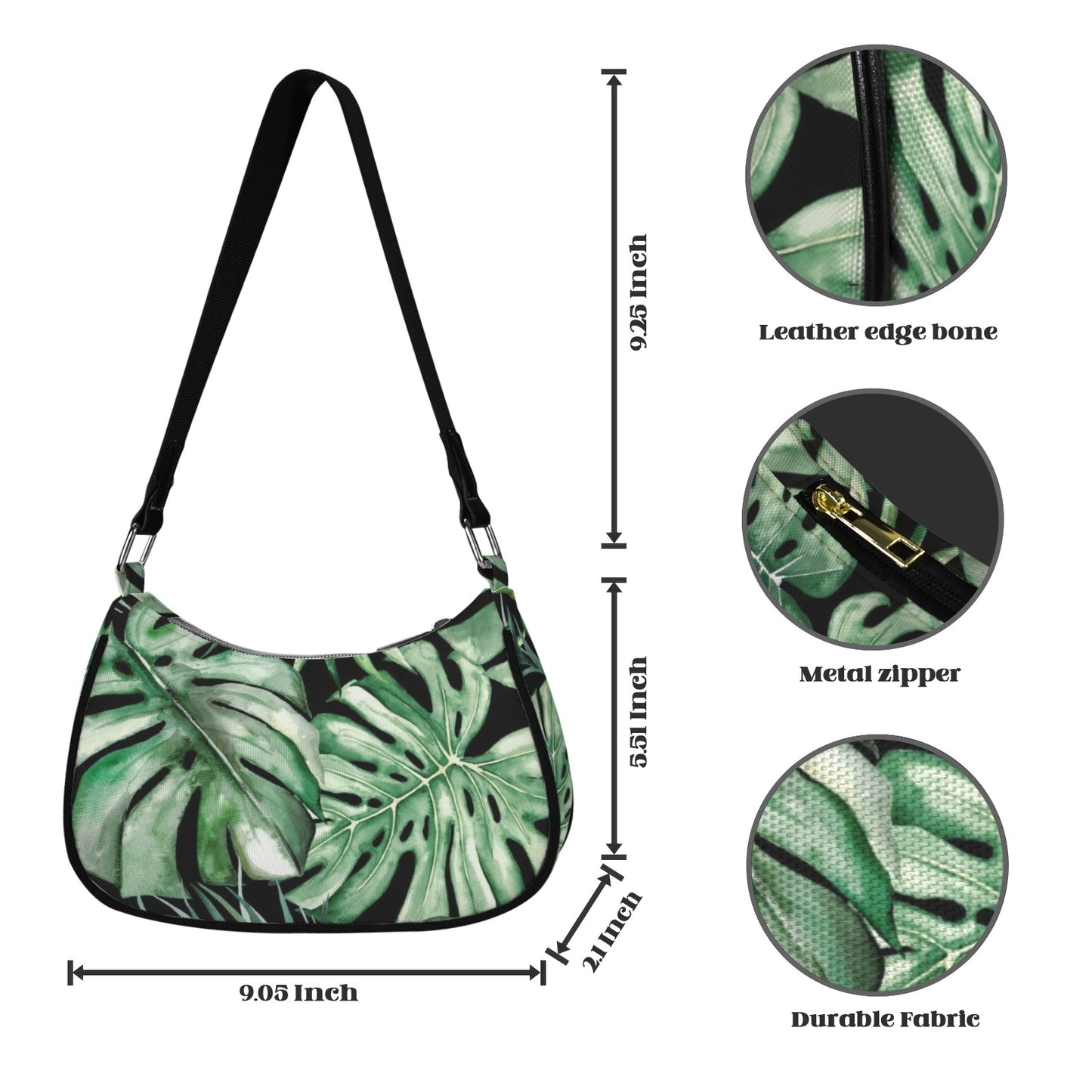 Jungle Leaves - Small Shoulder Bag