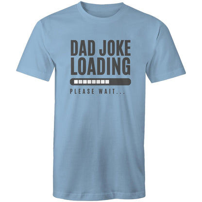 Dad Joke Loading - Mens T-Shirt Carolina Blue Mens T-shirt Dad Printed In Australia