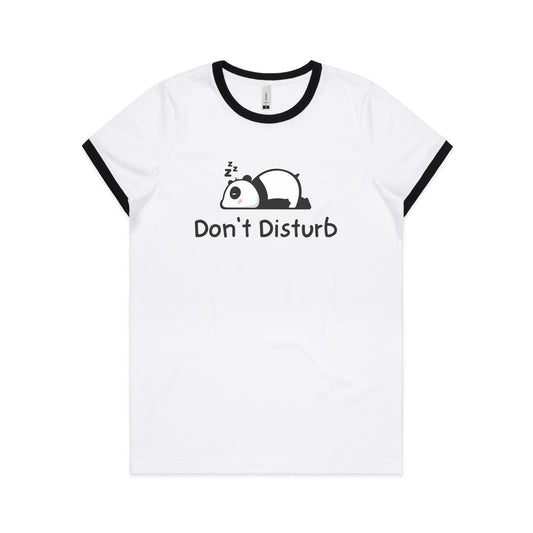 Panda, Don't Disturb - Women's Ringer Tee