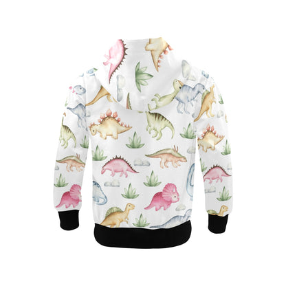 Dinosaur Garden - Junior Girls Zip Up Hoodie