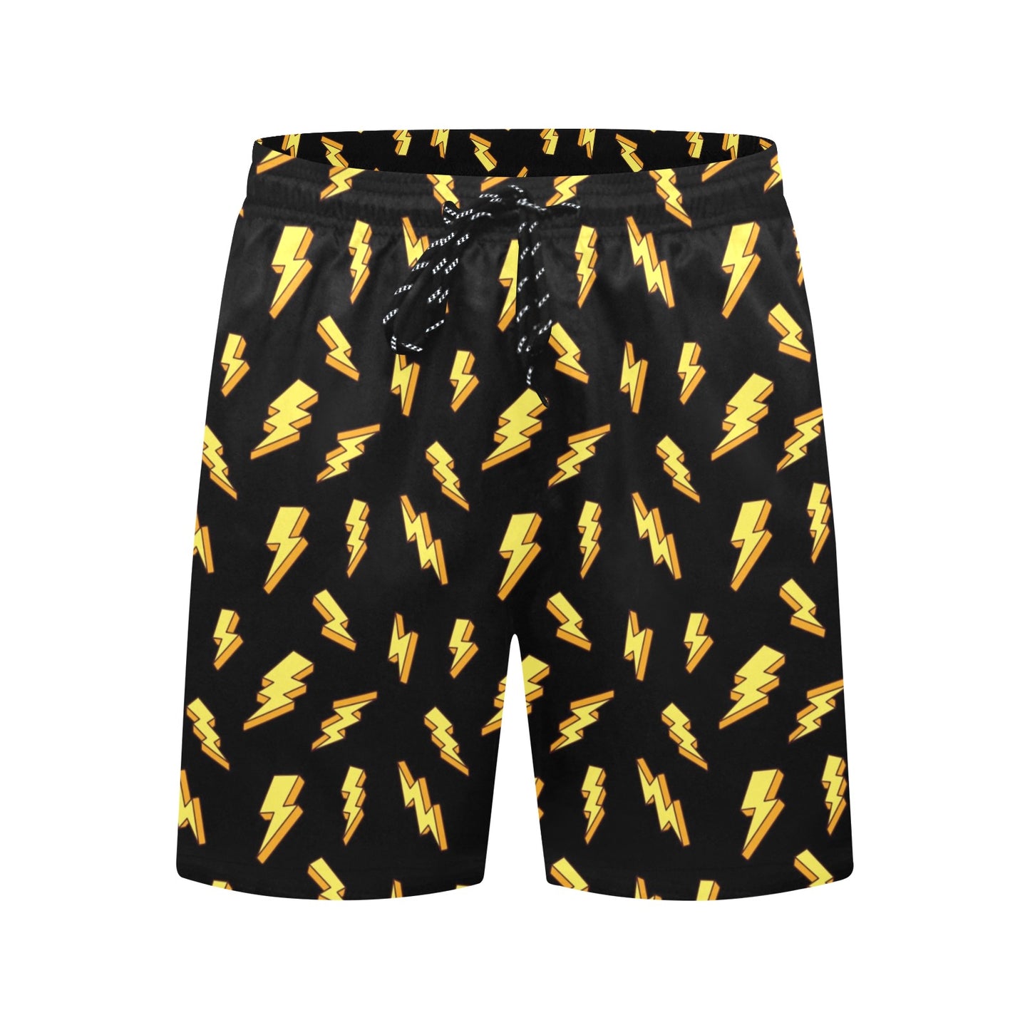 Lightning Bolts - Men's Mid-Length Beach Shorts