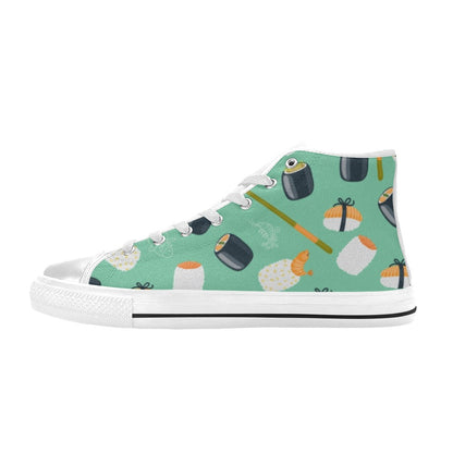 Cute Sushi - Women's High Top Canvas Shoes