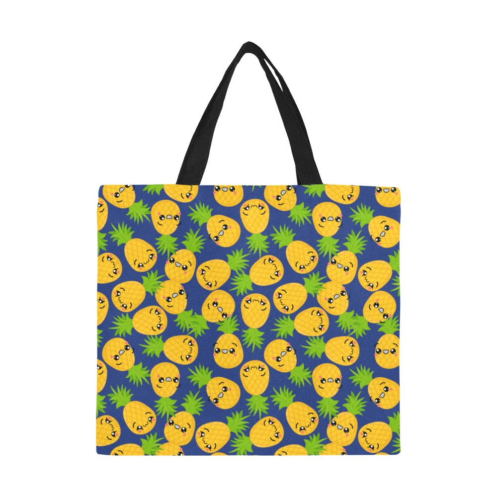 Cool Pineapples - Full Print Canvas Tote Bag Full Print Canvas Tote Bag Printed Offshore