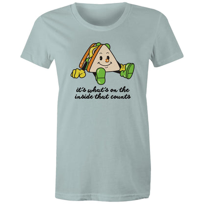 Sandwich, It's What's On The Inside That Counts - Womens T-shirt