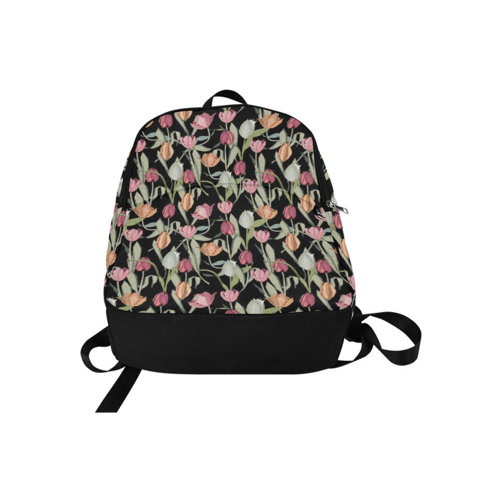 Tulips - Fabric Backpack for Adult Adult Casual Backpack Plants Printed Offshore