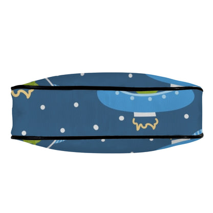 Cute Aliens in UFOs - Small Shoulder Bag Small Shoulder Bag Printed Offshore Sci Fi