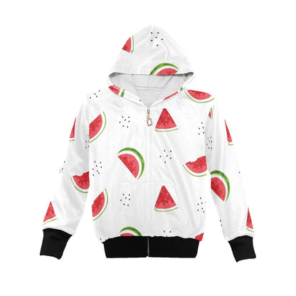 Watermelon - Senior Girls Zip Up Hoodie