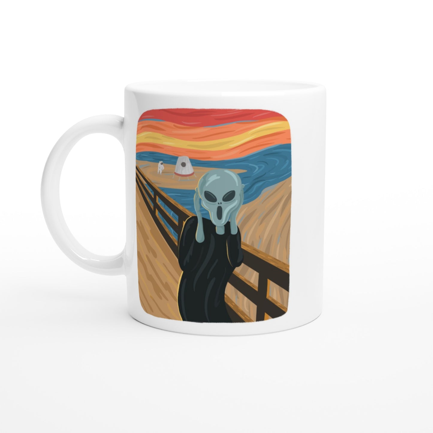 Alien Scream - White 11oz Ceramic Mug Default Title White 11oz Mug Sci Fi