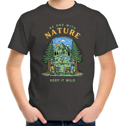 Be One With Nature - Kids Youth T-Shirt