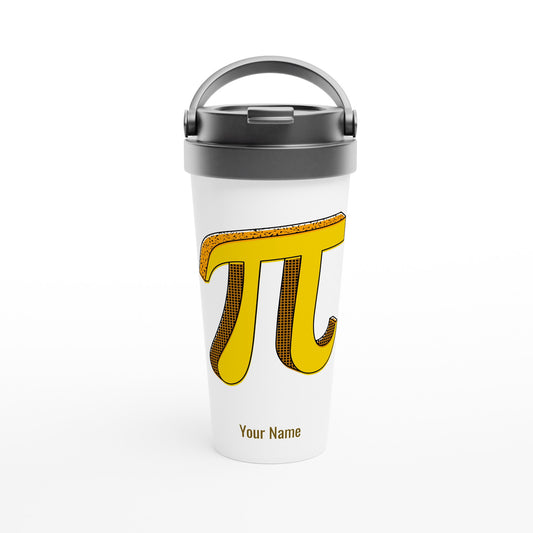 Personalised - Pi - White 15oz Stainless Steel Travel Mug Default Title Personalised Travel Mug maths