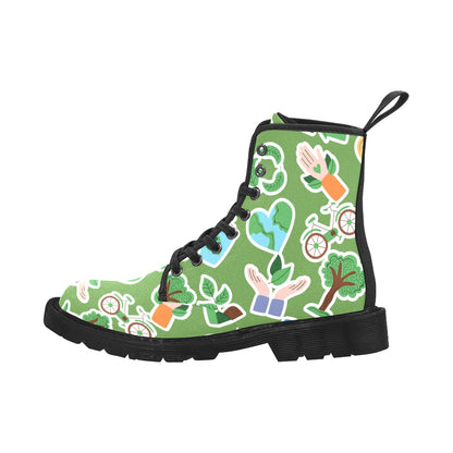 Earth Stickers - Martin Boots for Women (Black)