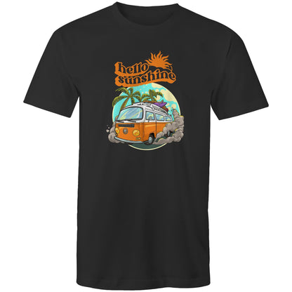 Hello Sunshine, Beach Van - Mens T-Shirt