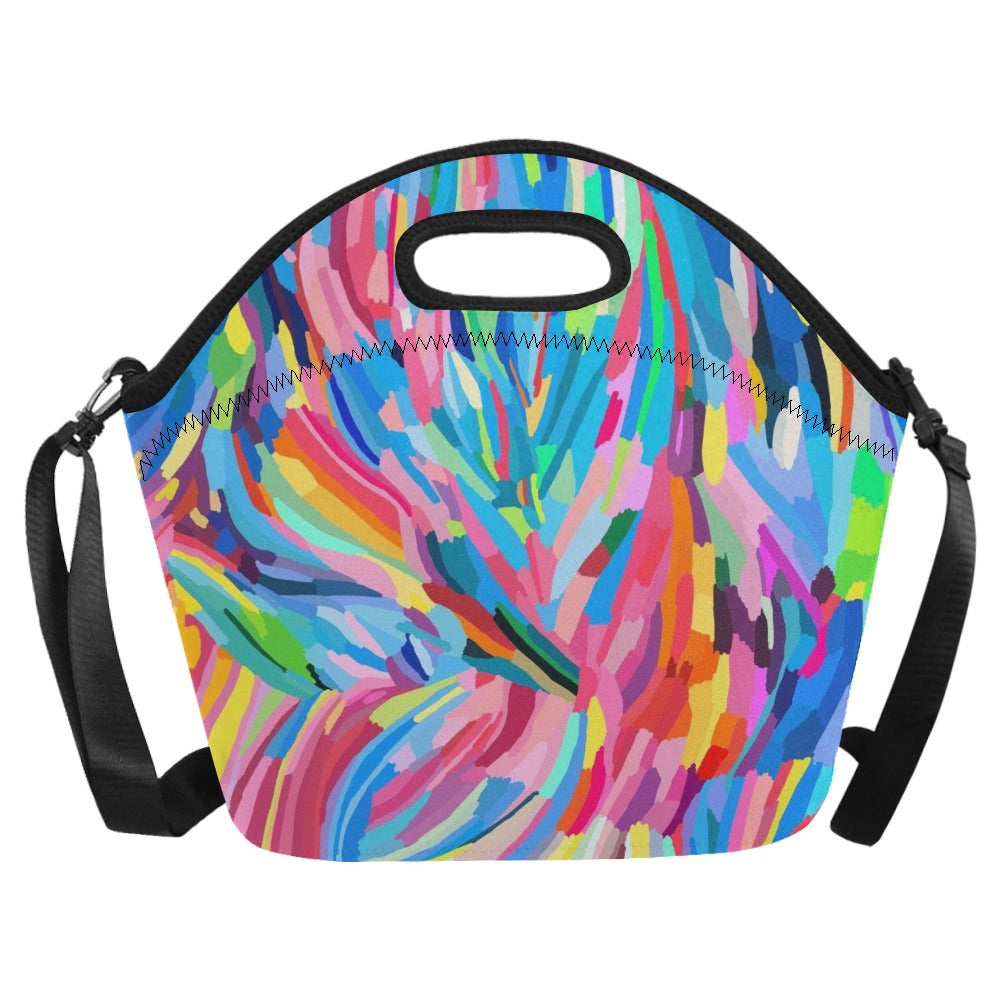 Brushstrokes - Neoprene Lunch Bag/Large