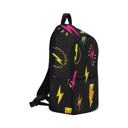 Fun Lightning - Fabric Backpack for Adult Adult Casual Backpack comic Printed Offshore