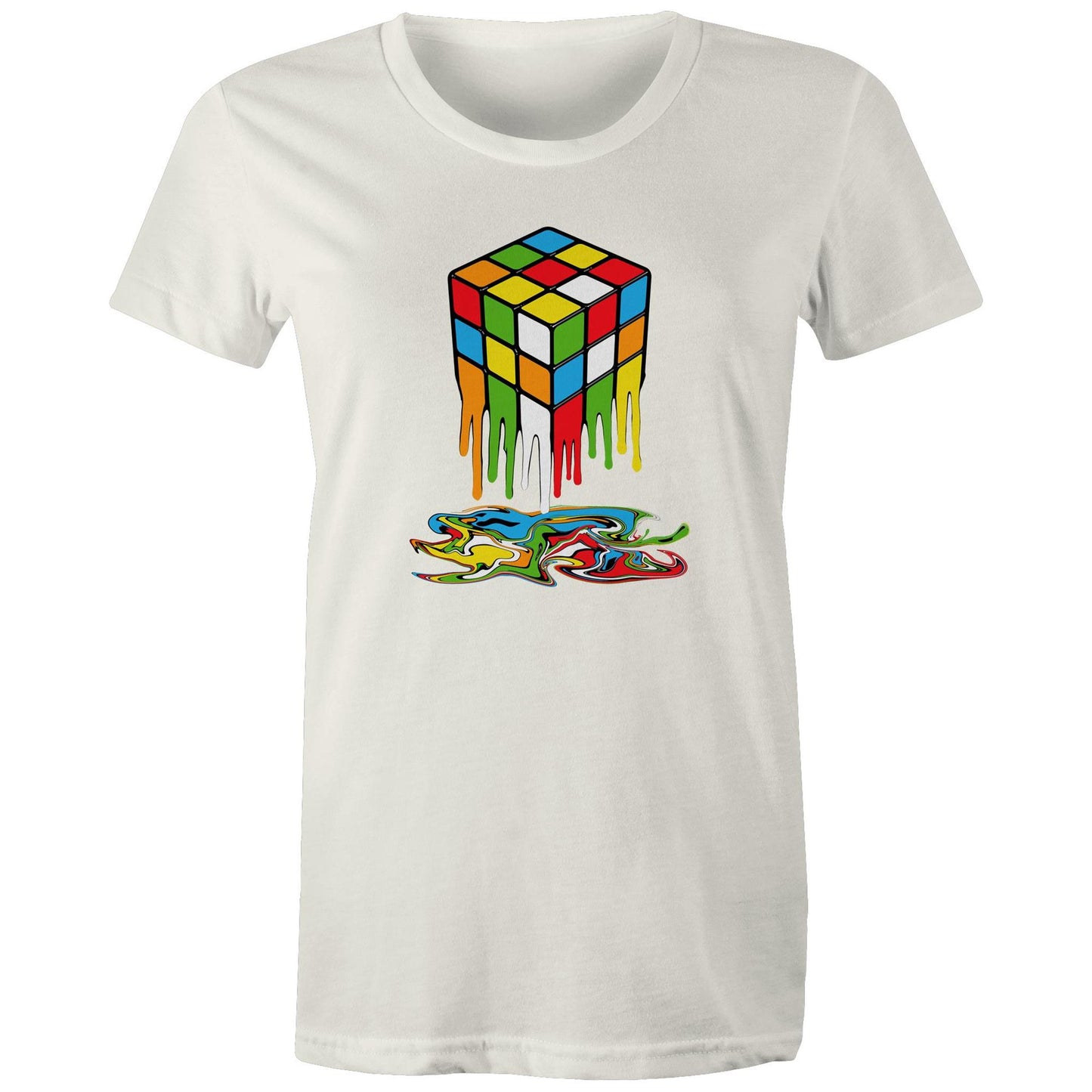 Melting Game Cube - Womens T-shirt