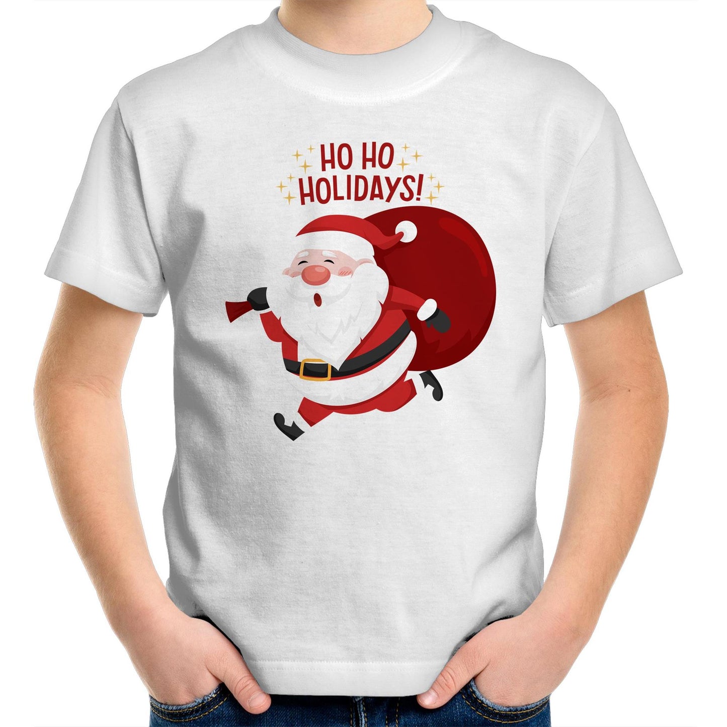 Santa Ho Ho Holidays, Christmas - Kids Youth T-Shirt