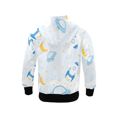 Spaceships And UFO's - Junior Boys Zip Up Hoodie