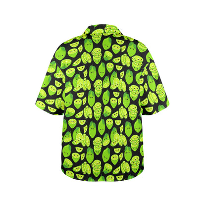 Cute Limes - Womens Hawaiian Shirt